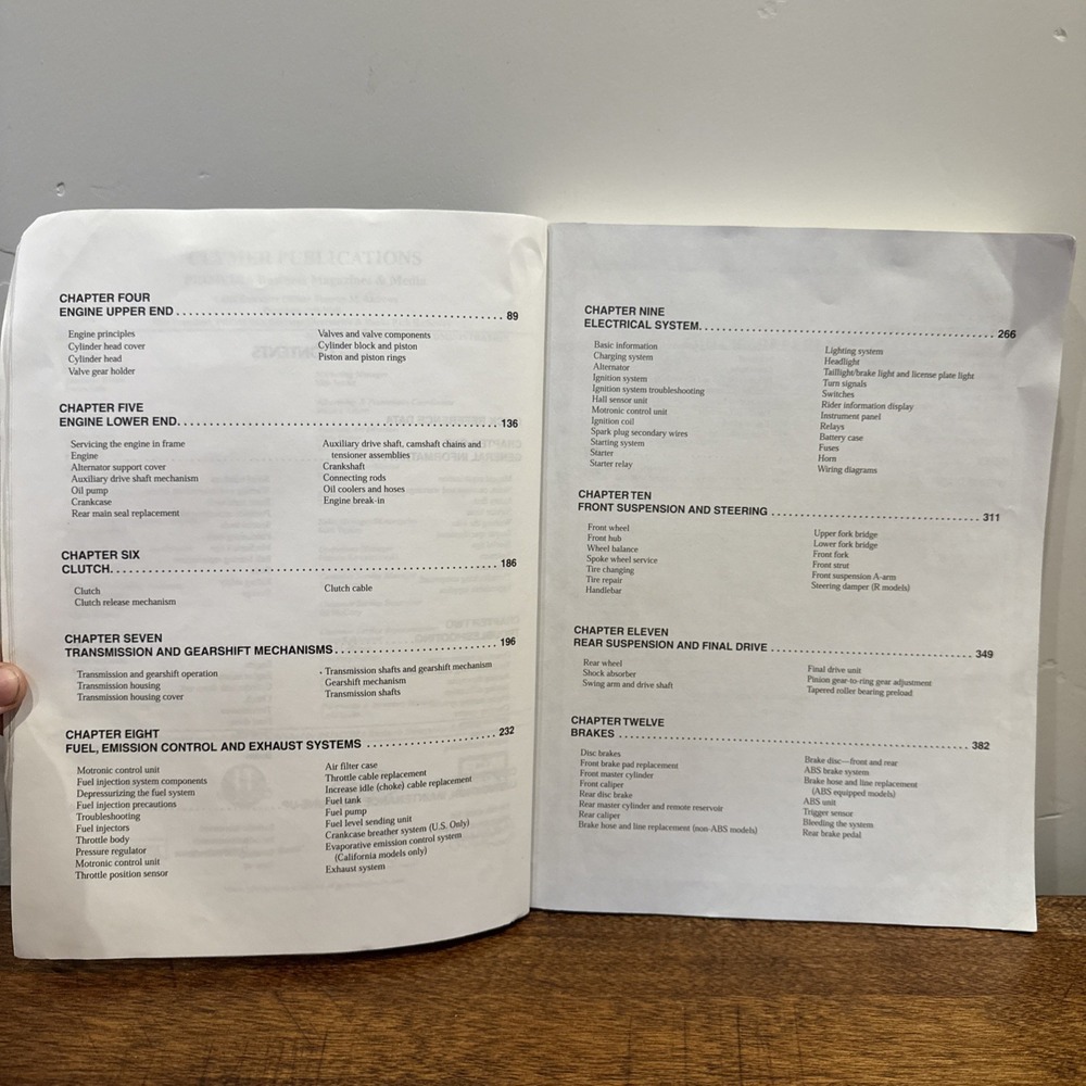 BMW OEM Factory Manual Book‎ R850 R1100 Riders Manual US Model 1993-1998 Clymer - Picture 8 of 10